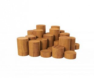 Пирамида из бревен HARDWOOD «Камызяк»